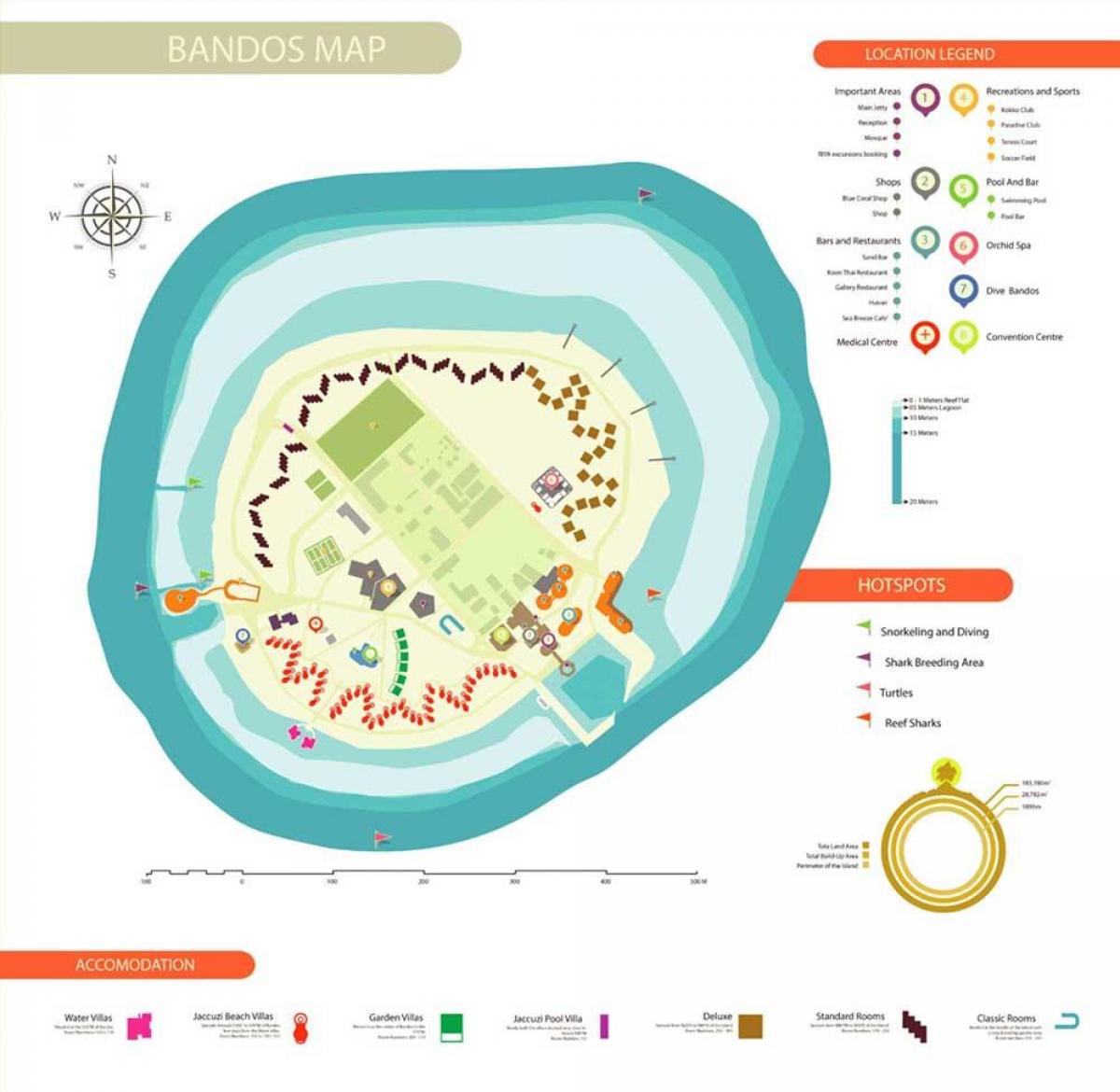 zemljevid bandos maldivi