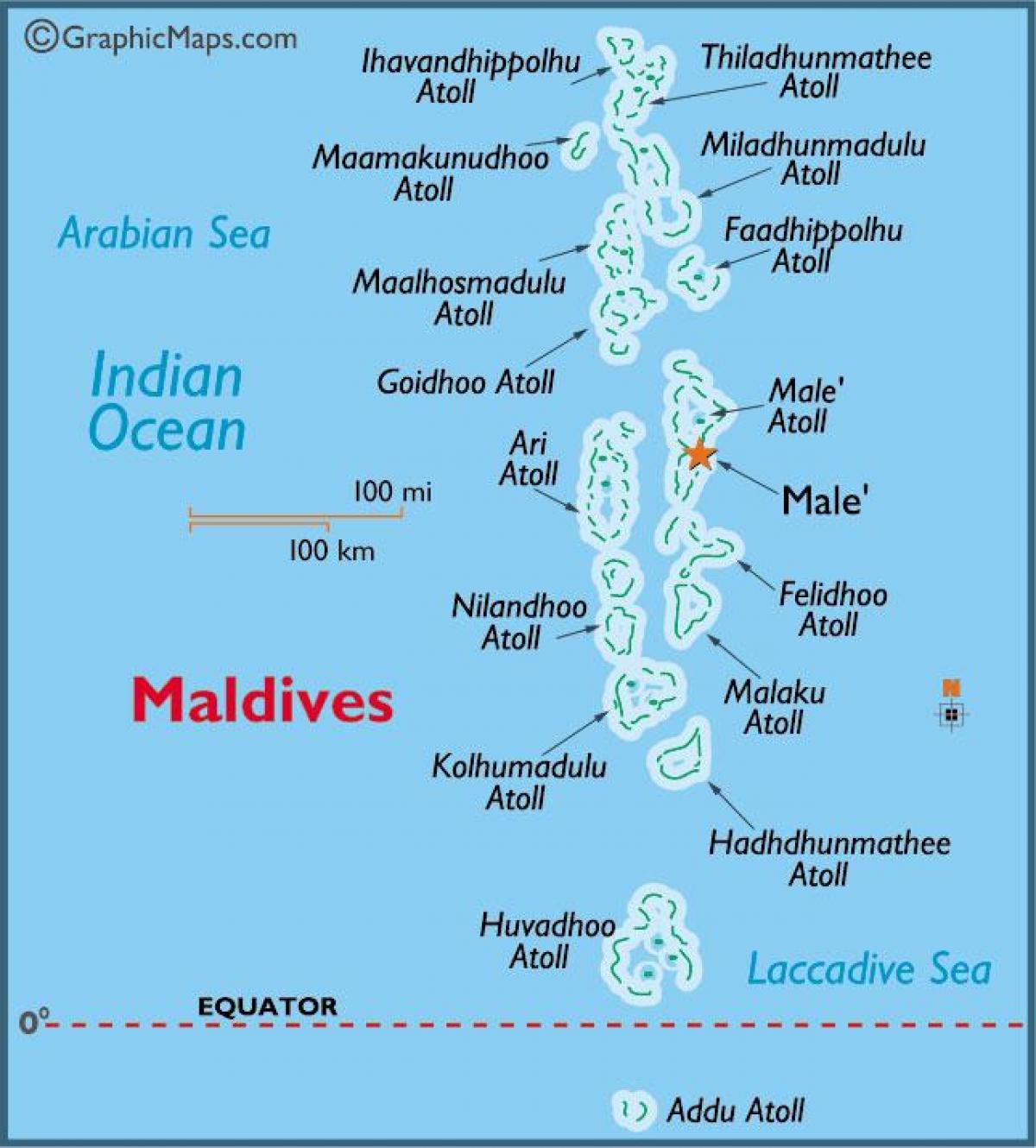 atol baa maldivi zemljevid