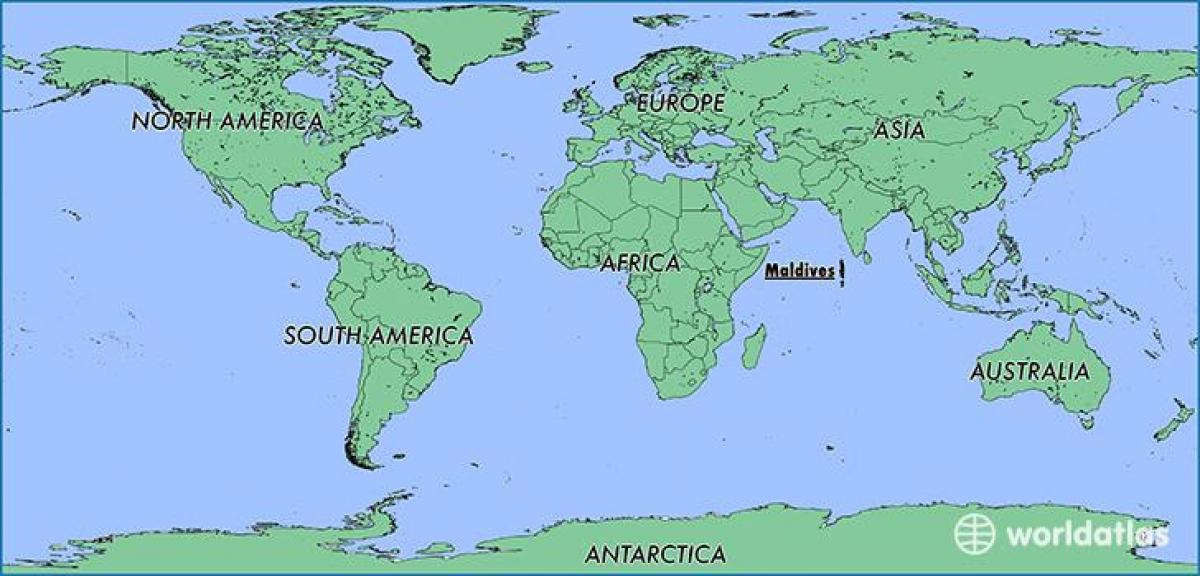 zemljevid maldivi sosednjih državah