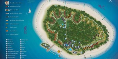 Kurumba maldivi resort zemljevid