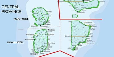 Zemljevid maldivi trajekt