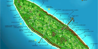 Vaadhoo otoku maldivi zemljevid