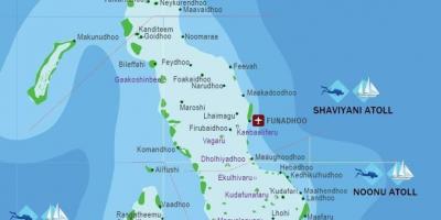 Celoten zemljevid maldivi